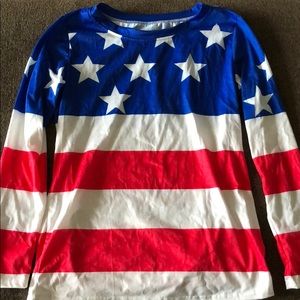 Tops - American flag long sleeve Tops - American flag long sleeve